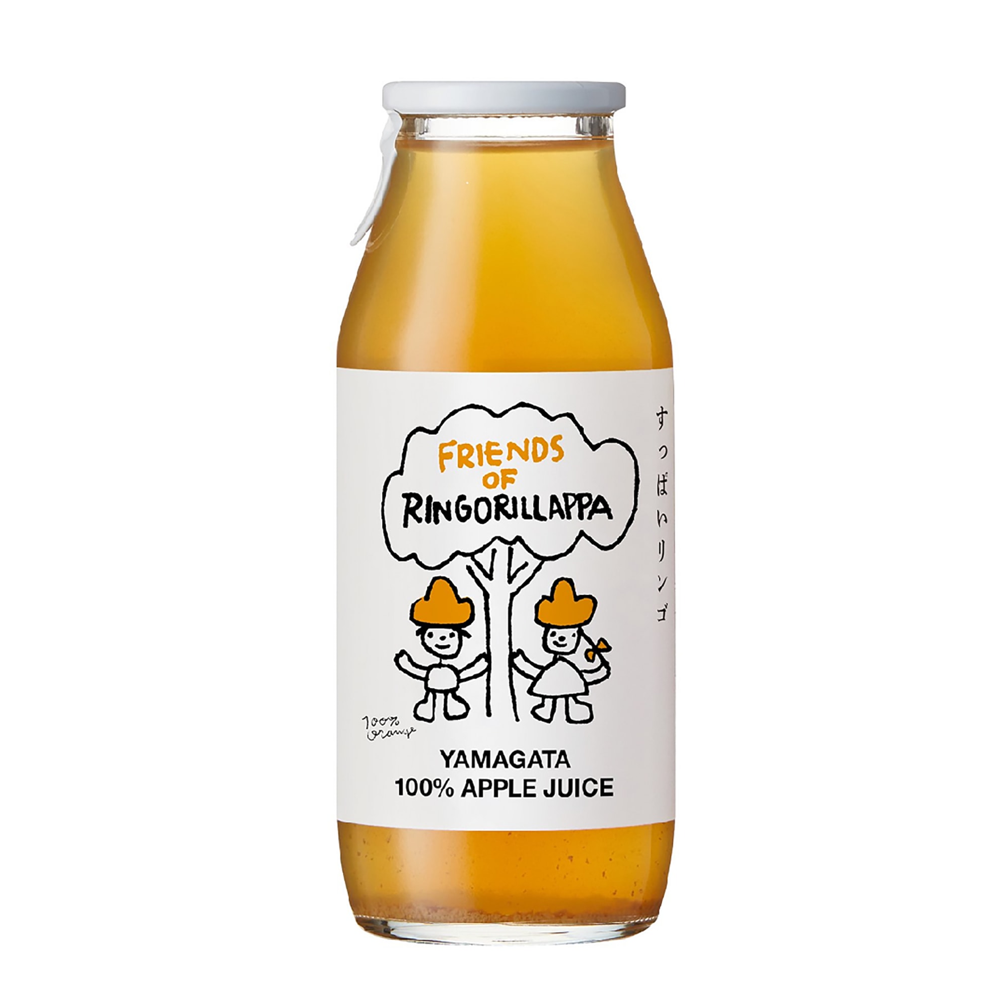 リンゴリらっぱ　　フレンズオブリンゴリらっぱ　りんごジュース１８０ｍｌ　（さわやかリンゴ）