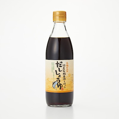 足立醸造　国産有機醤油使用　だし醤油　３６０ｍｌ