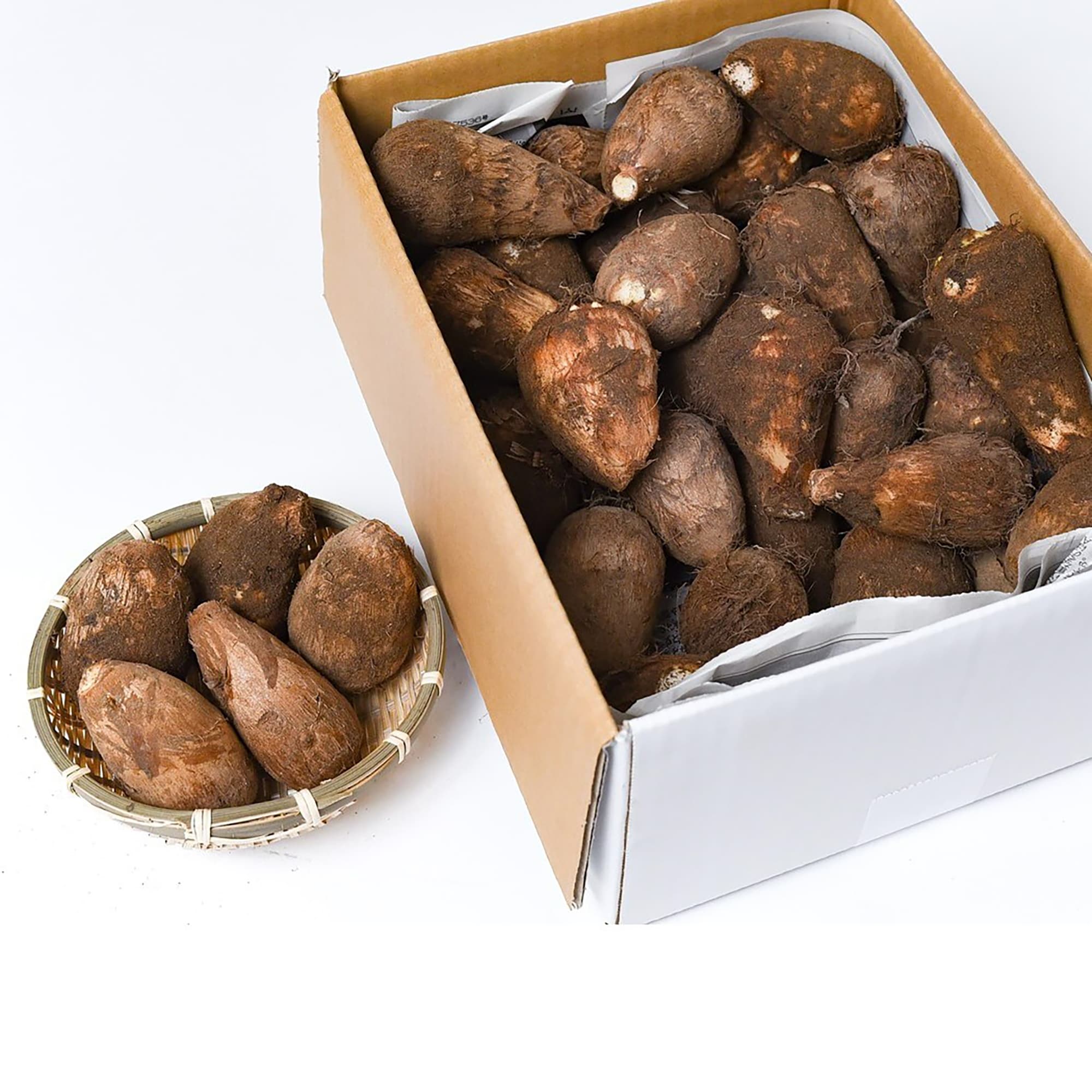 山形県産　丸松農園の土付き里芋「子姫芋」　家庭用・約３ｋｇ