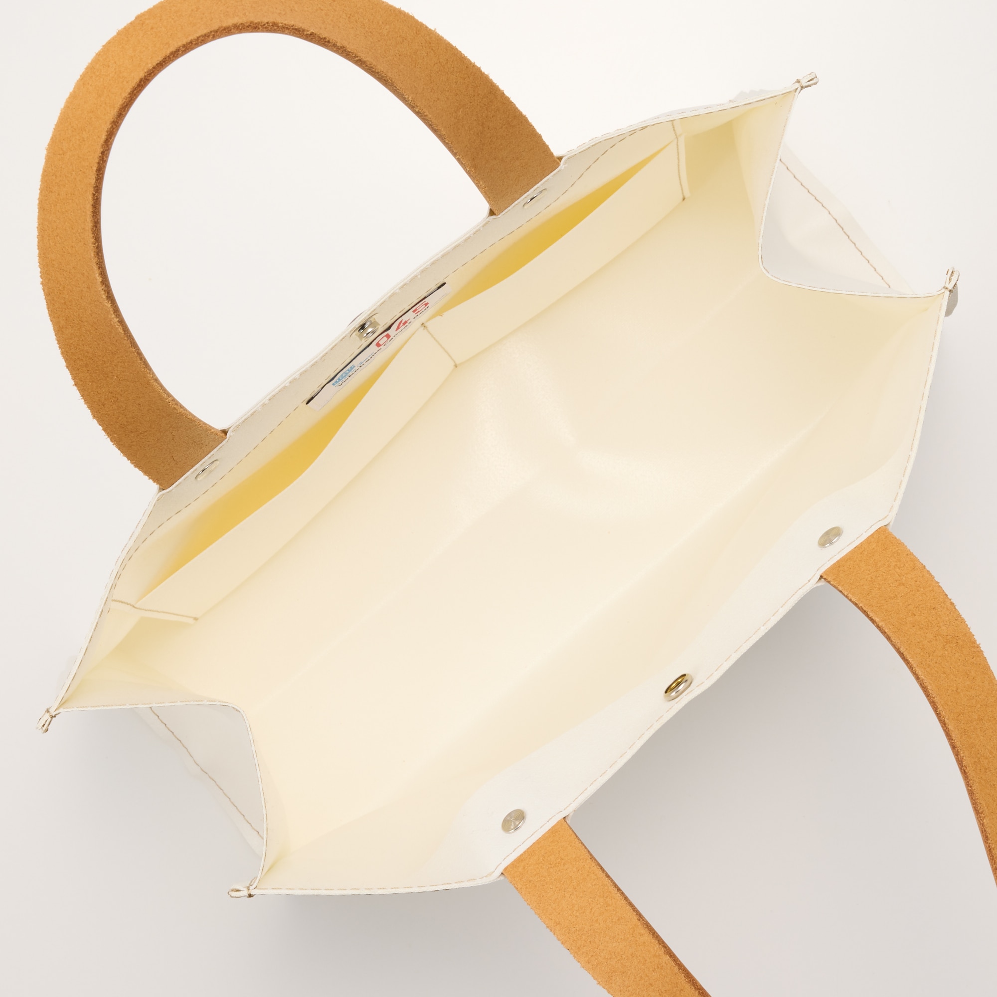 横濱帆布鞄　Ｇ　ホワイト（森野艦船帆布）