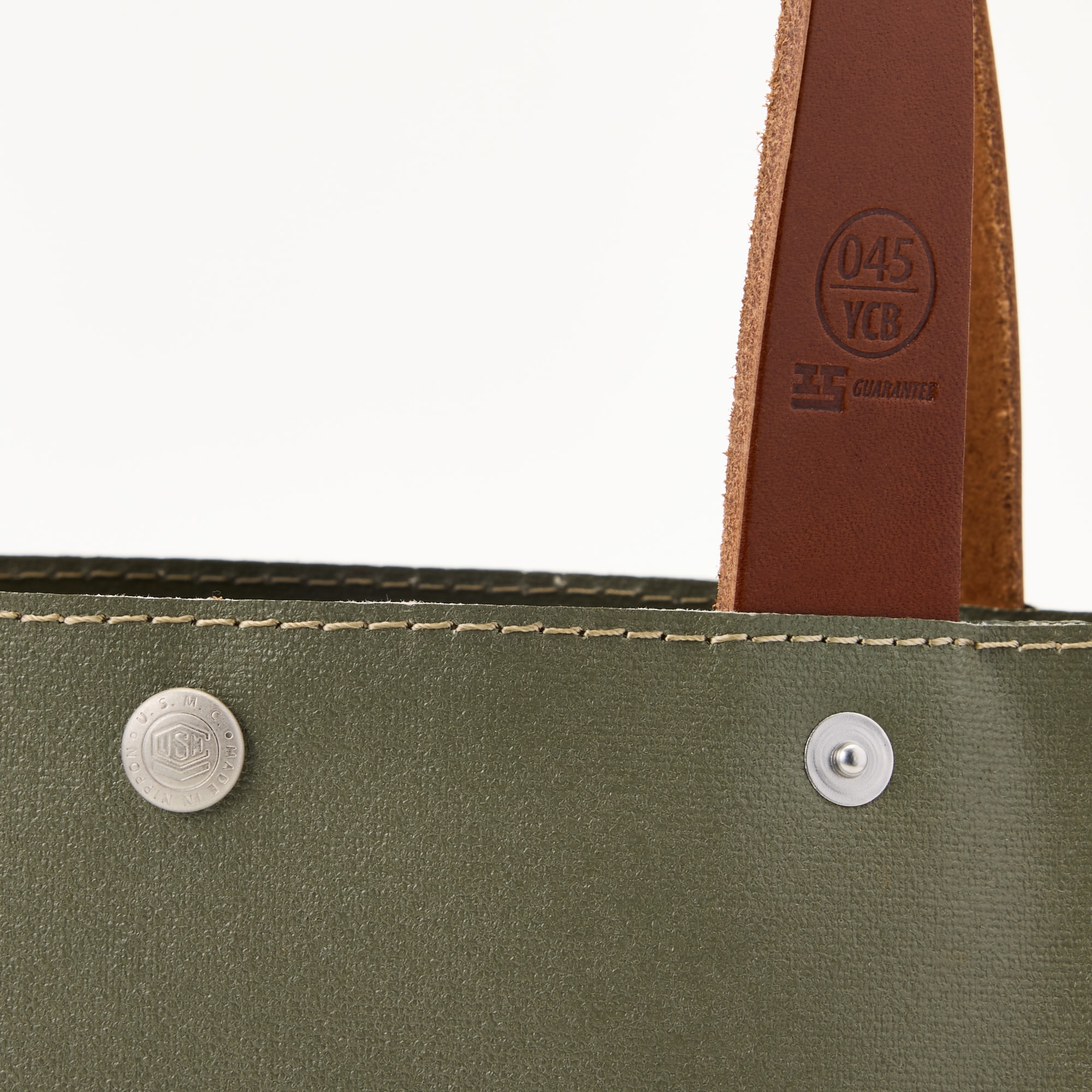 横濱帆布鞄　Ｇ　オリーブ（森野艦船帆布）
