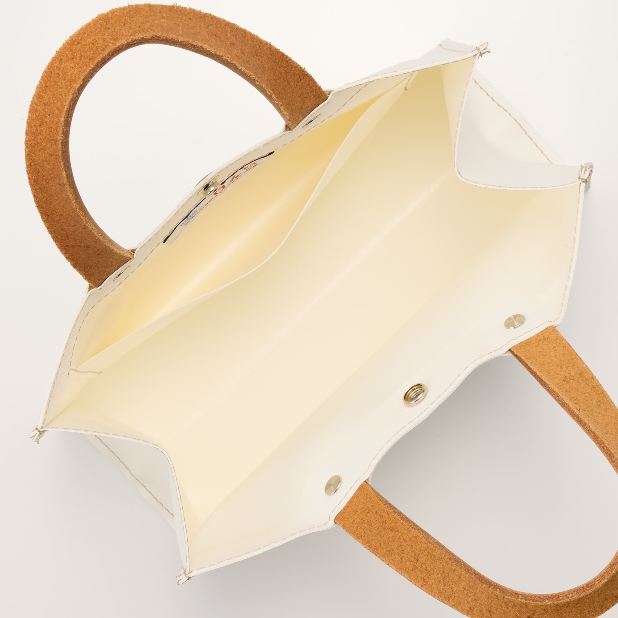 横濱帆布鞄　Ｈ　ホワイト（森野艦船帆布）