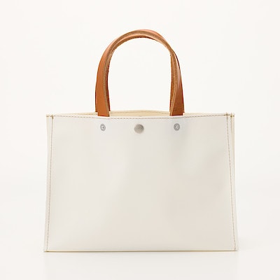 横濱帆布鞄　Ｈ　ホワイト（森野艦船帆布）