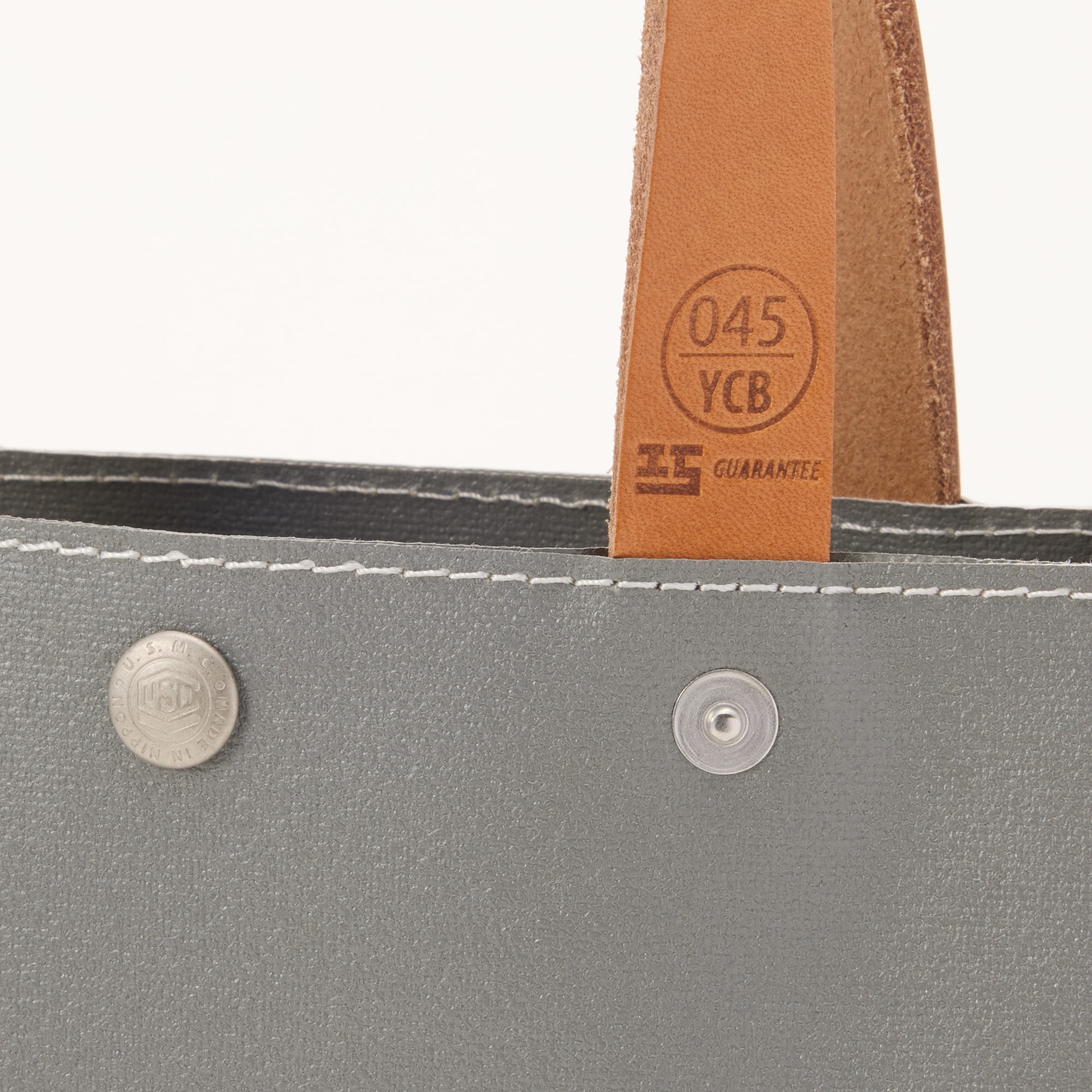 横濱帆布鞄　Ｈ　グレー（森野艦船帆布）