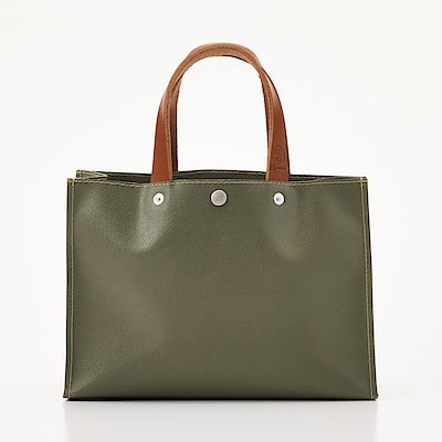 横濱帆布鞄　Ｈ　オリーブ（森野艦船帆布）