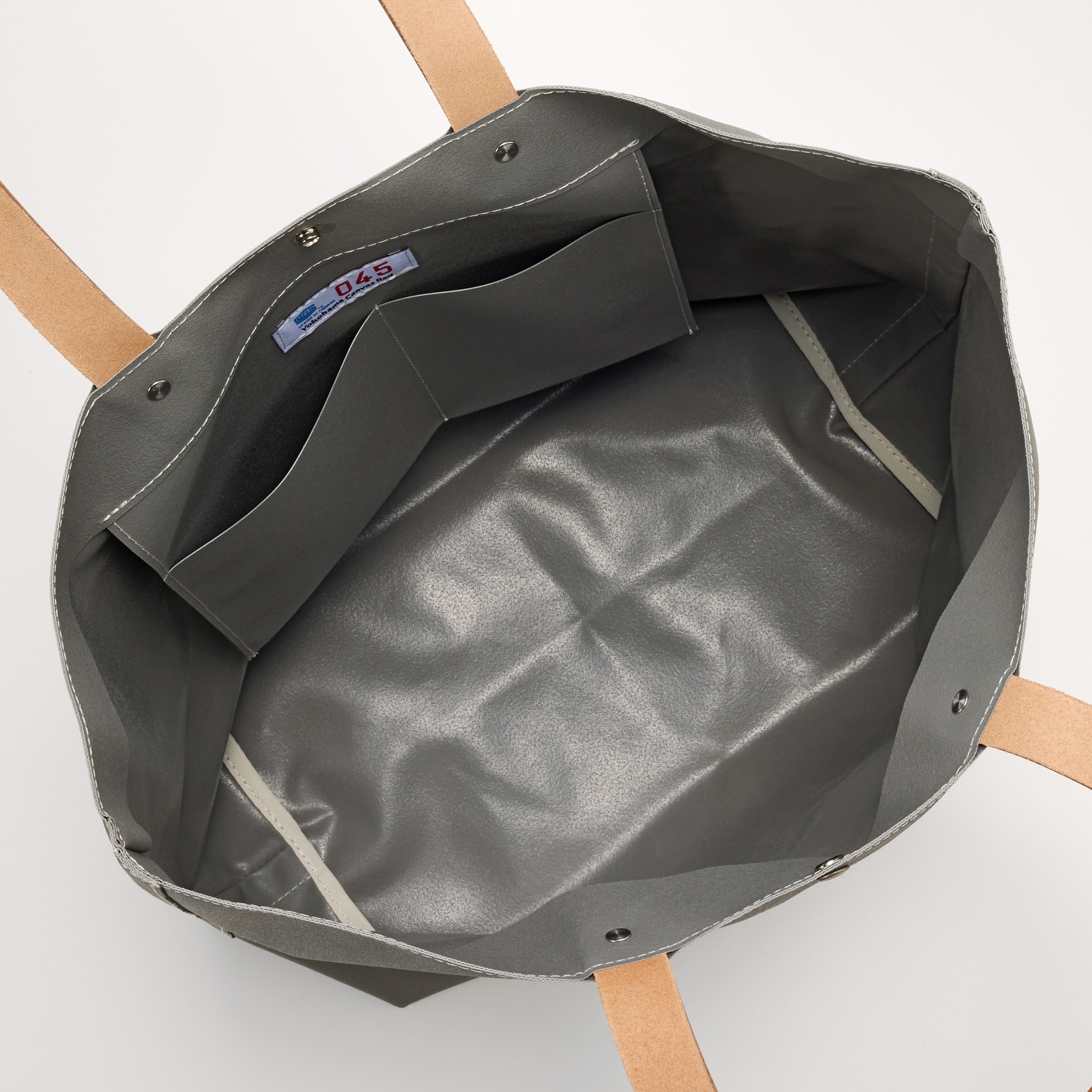 横濱帆布鞄　Ｄ　グレー（森野艦船帆布）