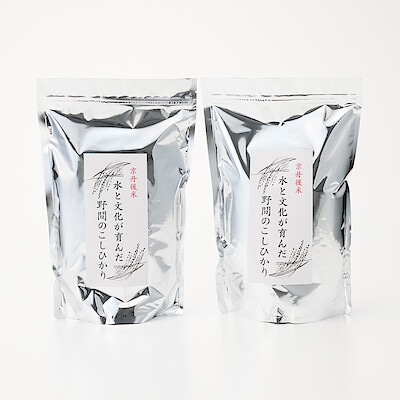 京都府京丹後市産　ファームコナカのお米　水と文化が育んだ野間の「こしひかり」　2ｋｇ （１ｋｇ×２袋）