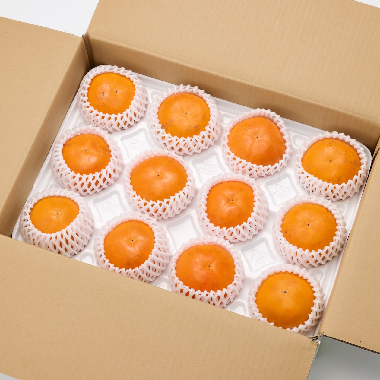 鳥取県産　ひろおかファームの柿「輝太郎」家庭用・約４ｋｇ（１０〜１５玉）