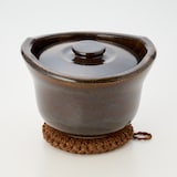 和歌山県　高田耕造商店の棕櫚の手編み鍋敷き　小（１４ｃｍ）