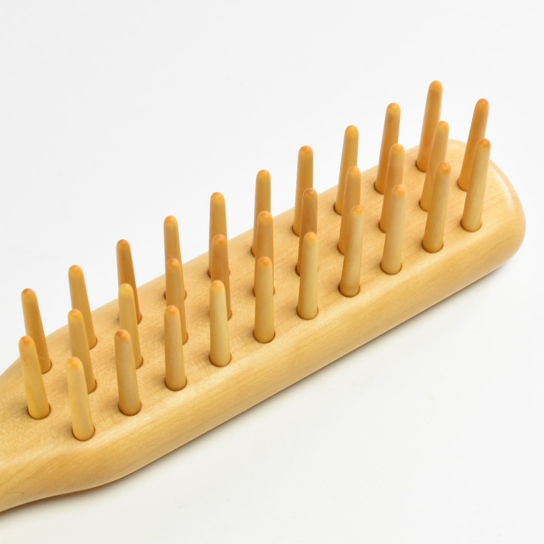 別府つげ工芸　つげブラシ　３列