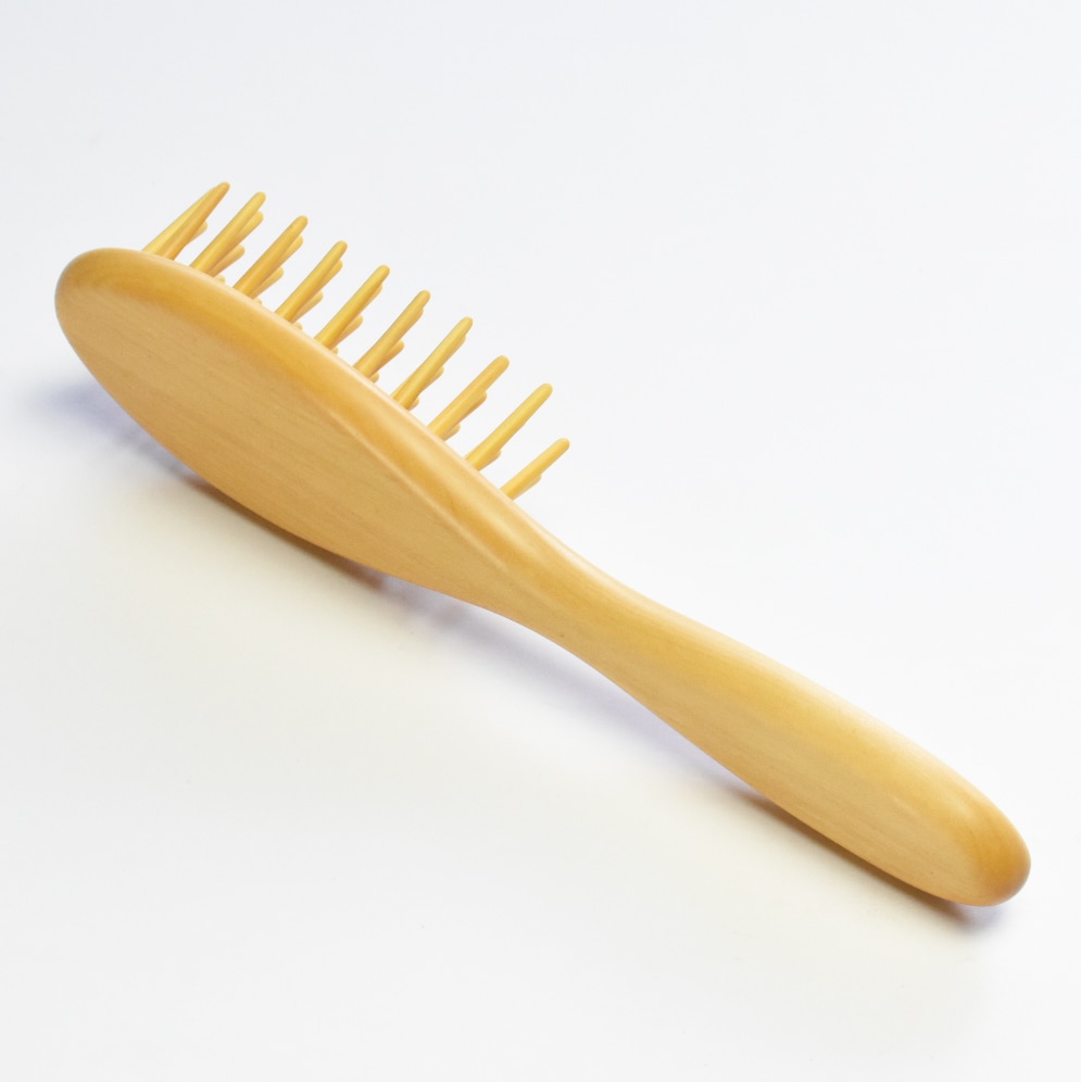 別府つげ工芸　つげブラシ　楕円