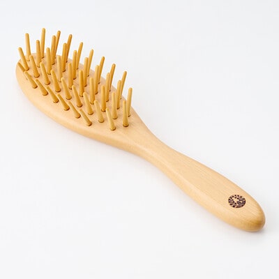 別府つげ工芸　つげブラシ　楕円