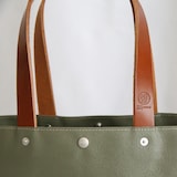 横濱帆布鞄　Ｄ　オリーブ（森野艦船帆布）