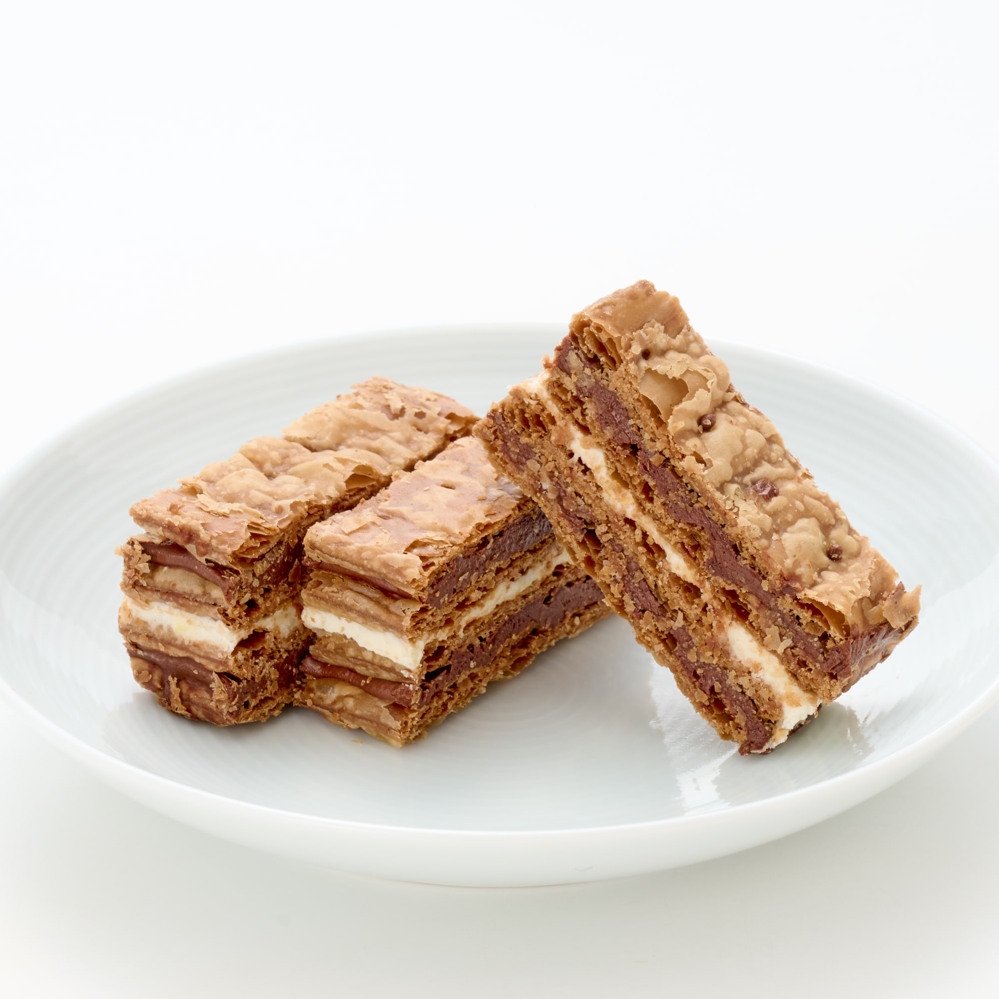 神奈川のミルフイユ　湘南ゴールド＆チョコレートクリーム（ココア生地）１箱３個入り×４箱