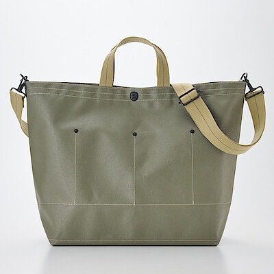 横濱帆布鞄　Ａ　オリーブ（森野艦船帆布）