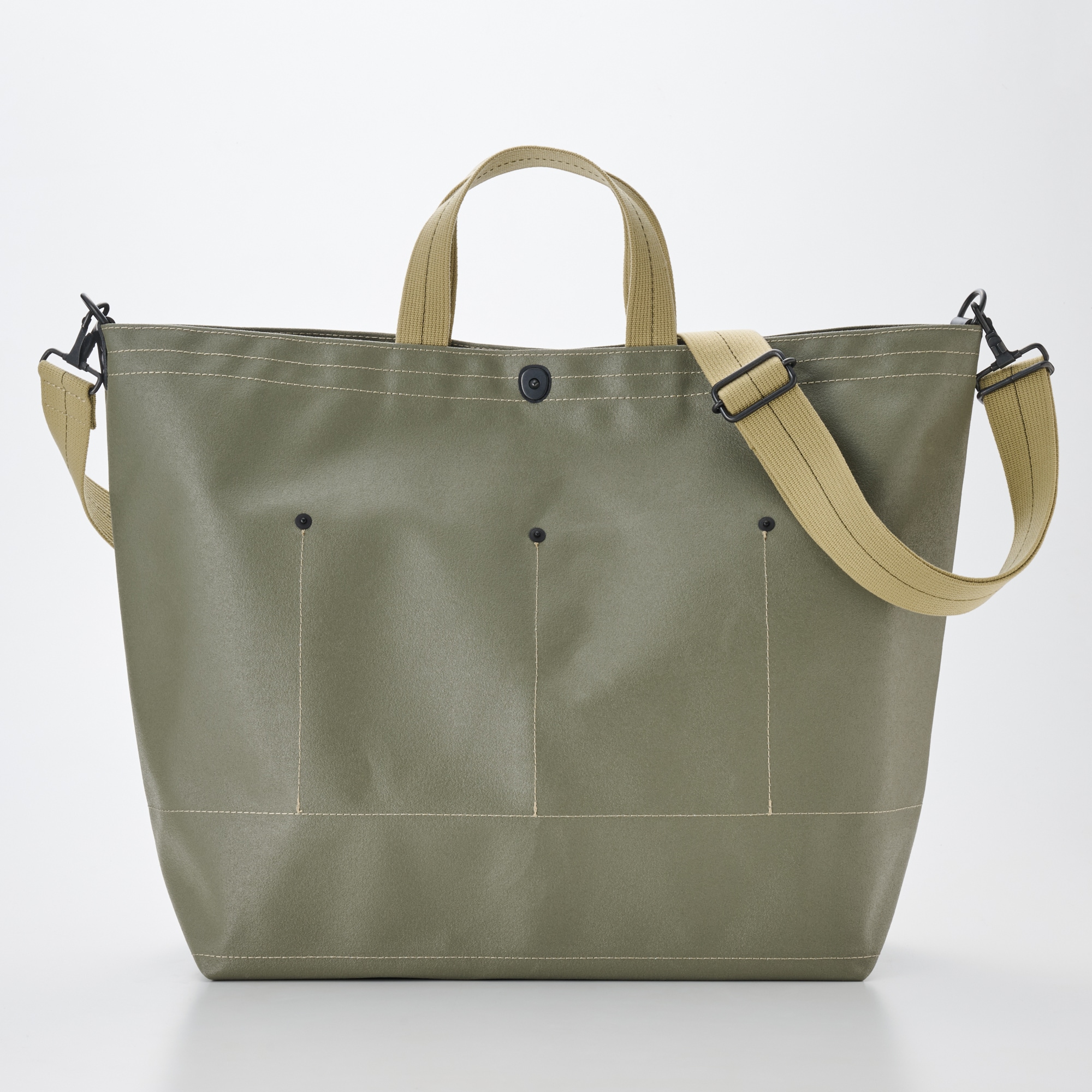 横濱帆布鞄　Ａ　オリーブ（森野艦船帆布）