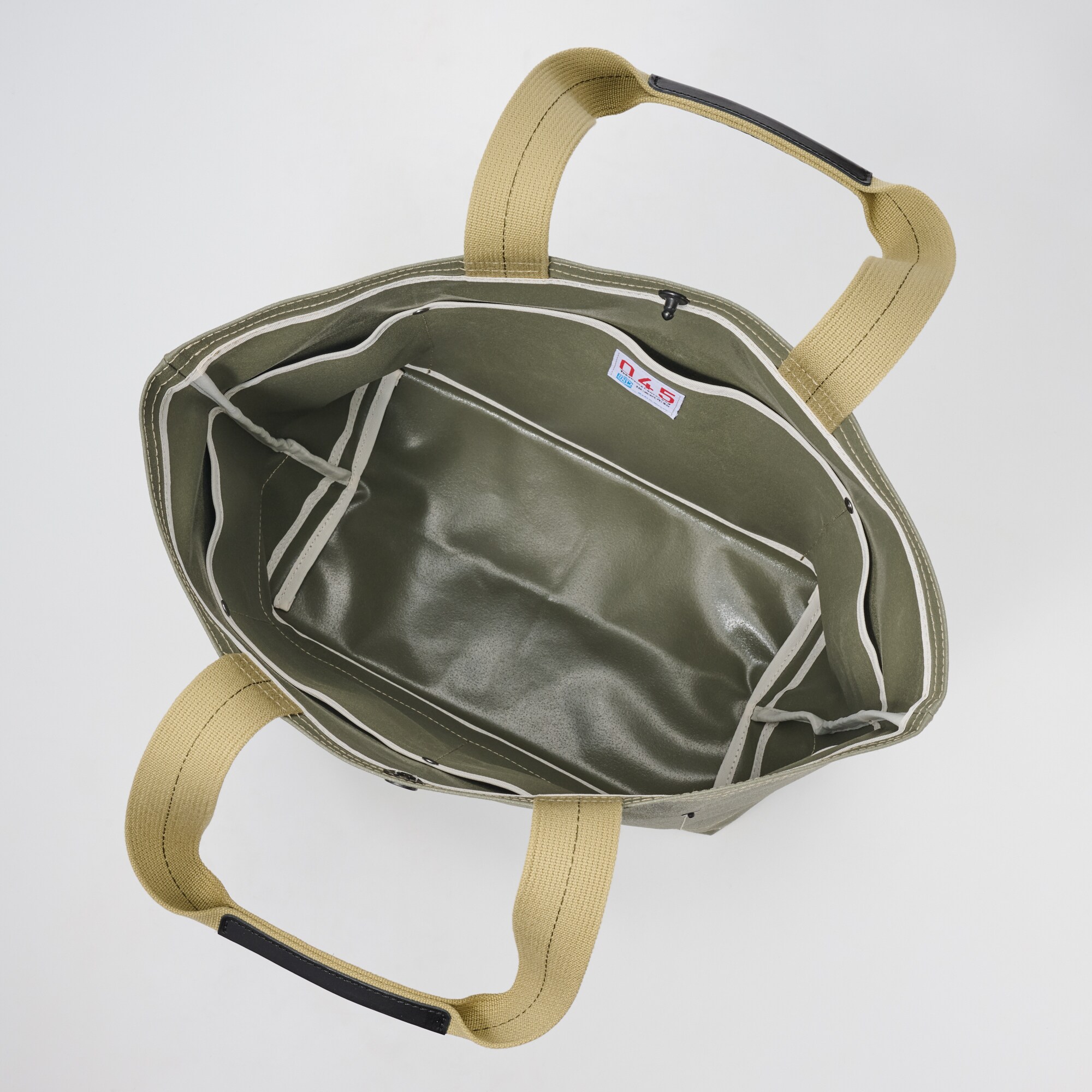 横濱帆布鞄　Ｅ　オリーブ（森野艦船帆布）