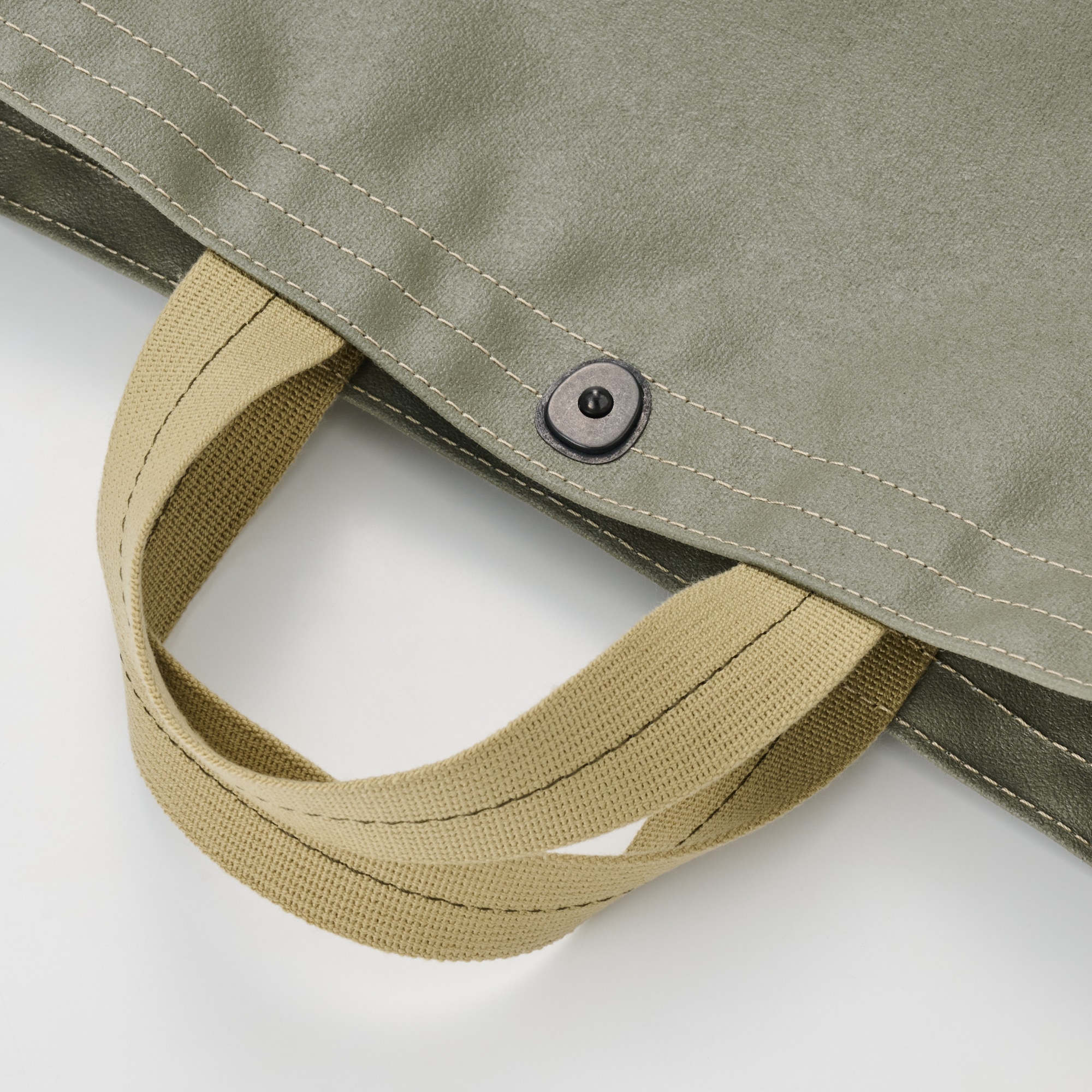 横濱帆布鞄　Ｆ　オリーブ（森野艦船帆布）