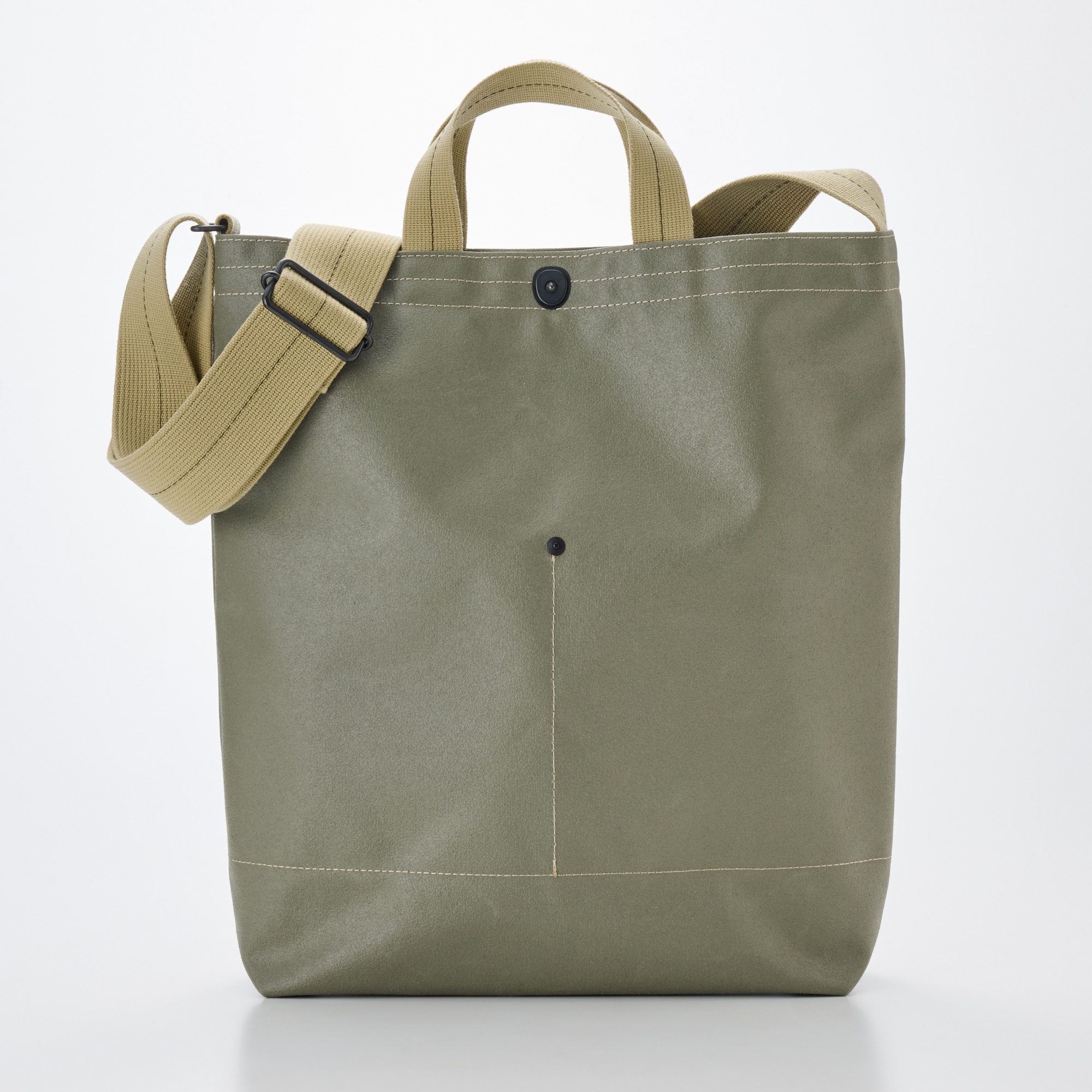 横濱帆布鞄　Ｆ　オリーブ（森野艦船帆布）