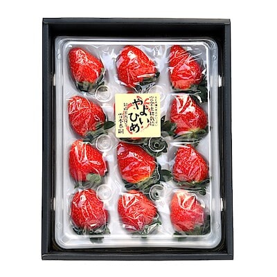 岡山県　雪本ふぁーむのいちご「やよいひめ」２Ｌ～３Ｌ（１２～１５粒）【ギフトにおすすめ】