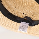 埼玉県　田中帽子の麦わら帽子「カサブランカ」ブラックリボン