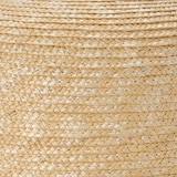 埼玉県　田中帽子の麦わら帽子「カサブランカ」グレージュリボン