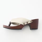 ｍｉｚｕｔｏｒｉの下駄「シフォンカーフグレー」　Ｍ（２３～２３．５ｃｍ）