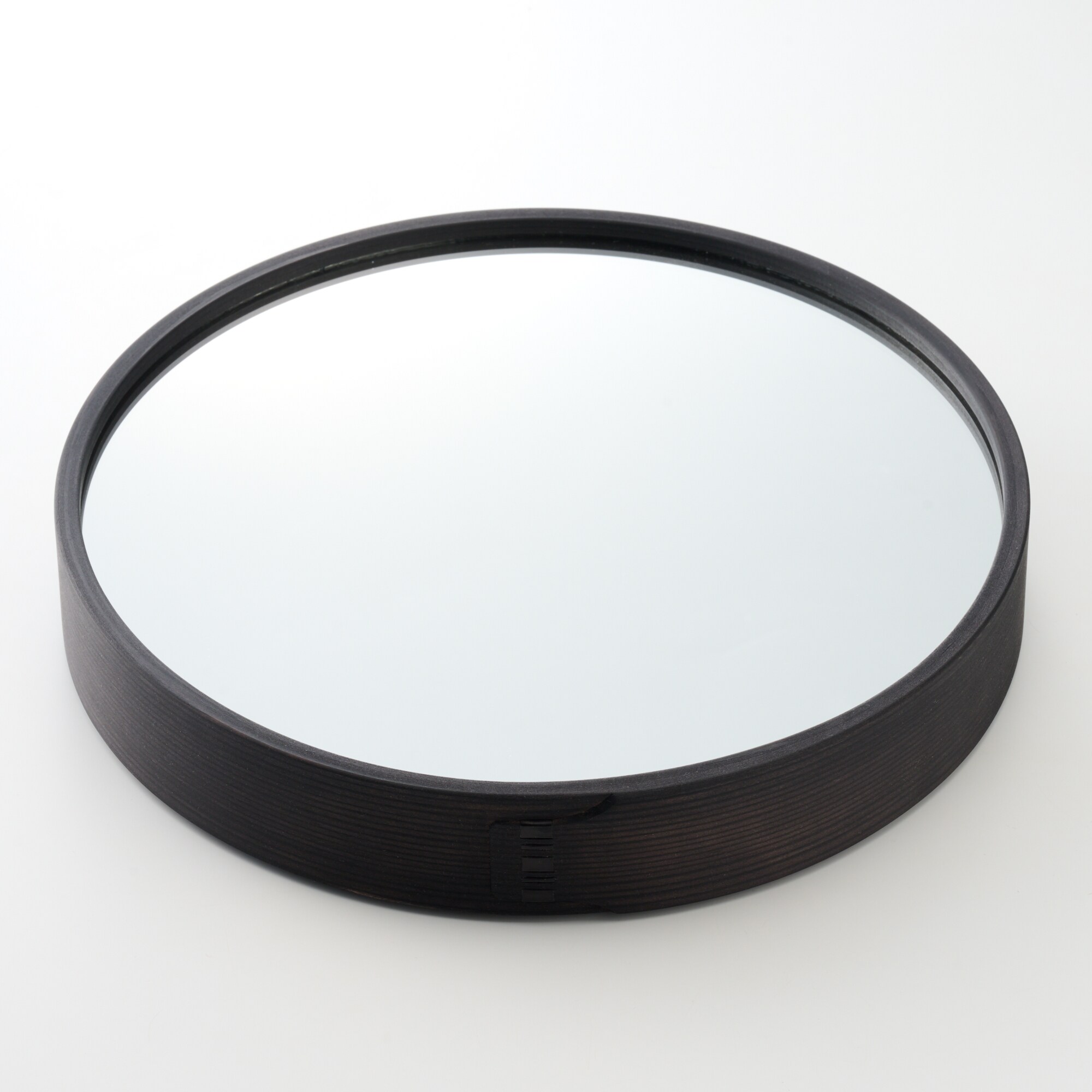 曲げわっぱのミラー　Wa MIRROR　黒