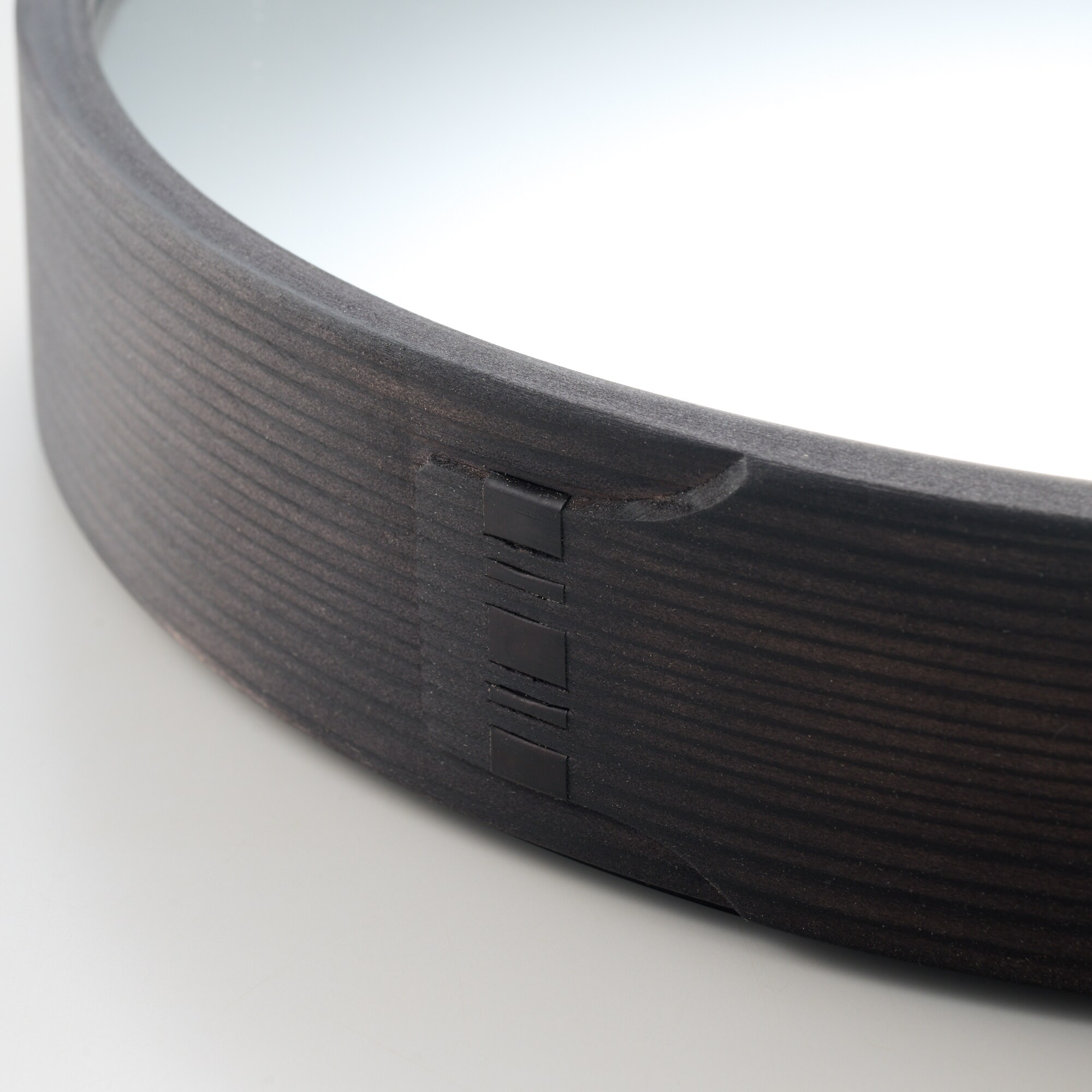 曲げわっぱのミラー　Wa MIRROR　黒