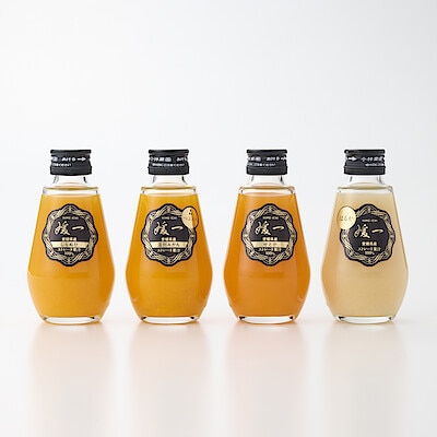 愛媛県産　小林果園の飲み比べ「媛一小瓶ジュース」B（しらぬひ、温州つぶ入り、せとか、はるか）４本入り