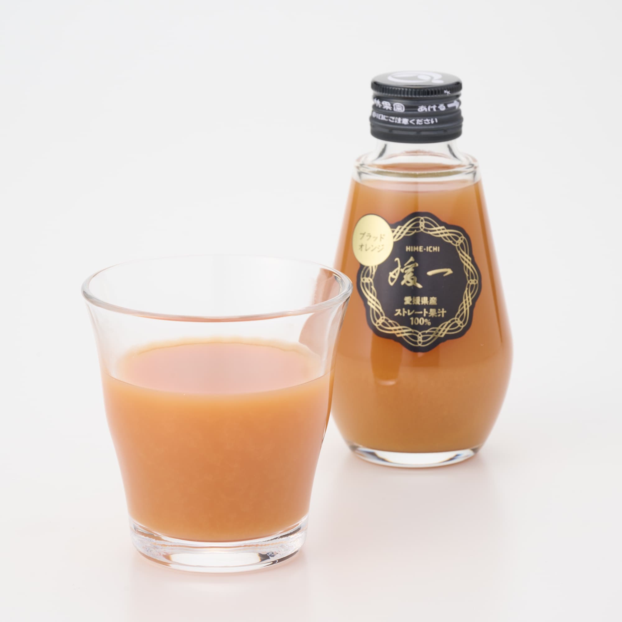 愛媛県産　小林果園の飲み比べ「媛一小瓶ジュース」D（ブラッドオレンジ、温州つぶ入り、ニューサマー、清見）４本入り