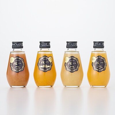 愛媛県産　小林果園の飲み比べ「媛一小瓶ジュース」D（ブラッドオレンジ、温州つぶ入り、ニューサマー、清見）４本入り