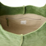 革屋が作った、洗えるショッピングバッグ・グリーン