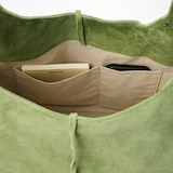 革屋が作った、洗えるショッピングバッグ・グリーン