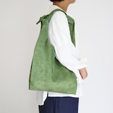 革屋が作った、洗えるショッピングバッグ・グリーン