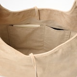   革屋が作った、 洗えるショッピングバッグ・ベージュ