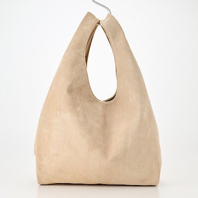   革屋が作った、 洗えるショッピングバッグ・ベージュ