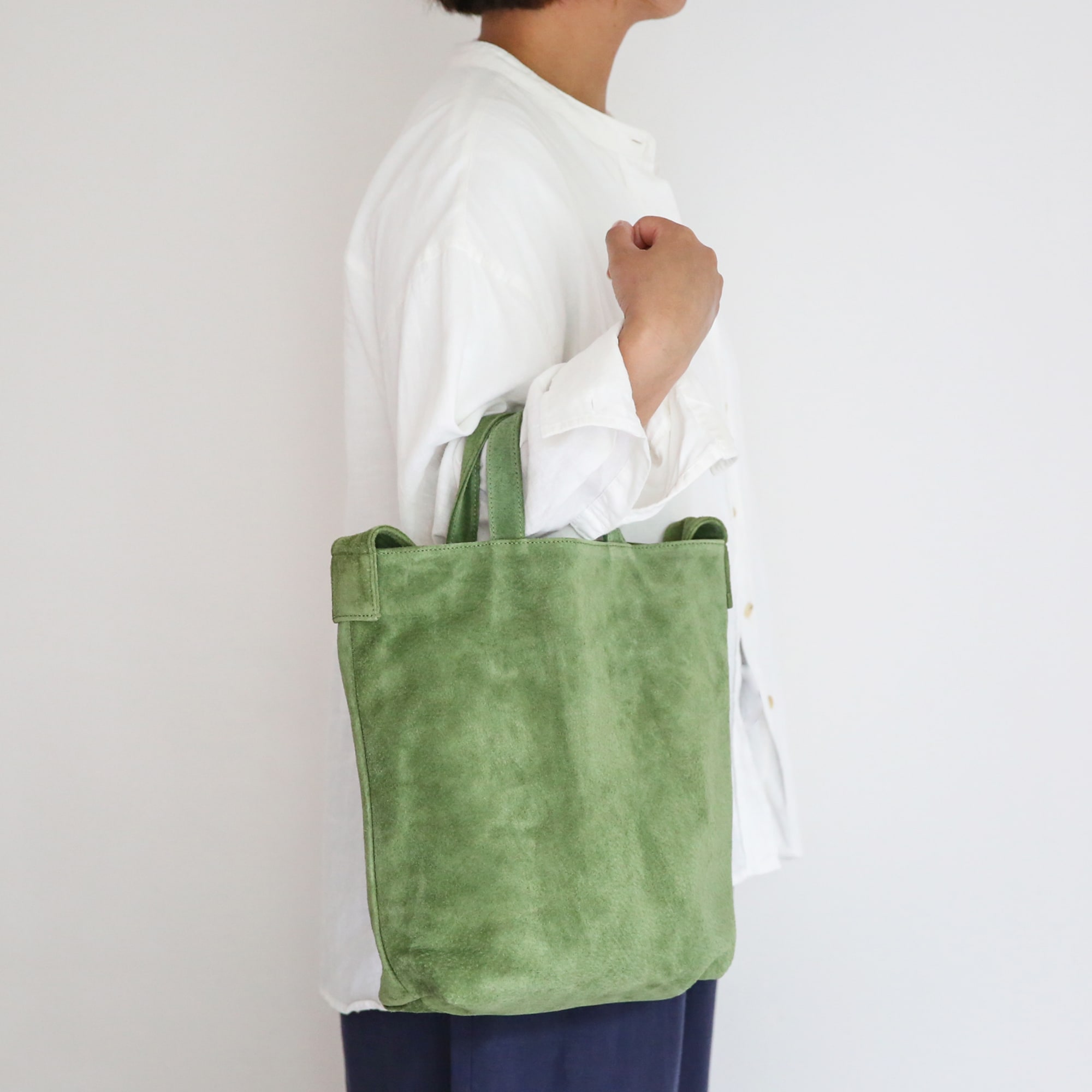 革屋が作った、洗える２ＷＡＹショルダーバッグ・グリーン