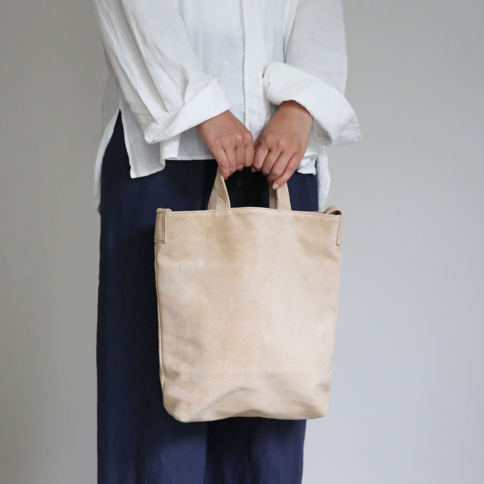 革屋が作った、洗える２ＷＡＹショルダーバッグ・ベージュ