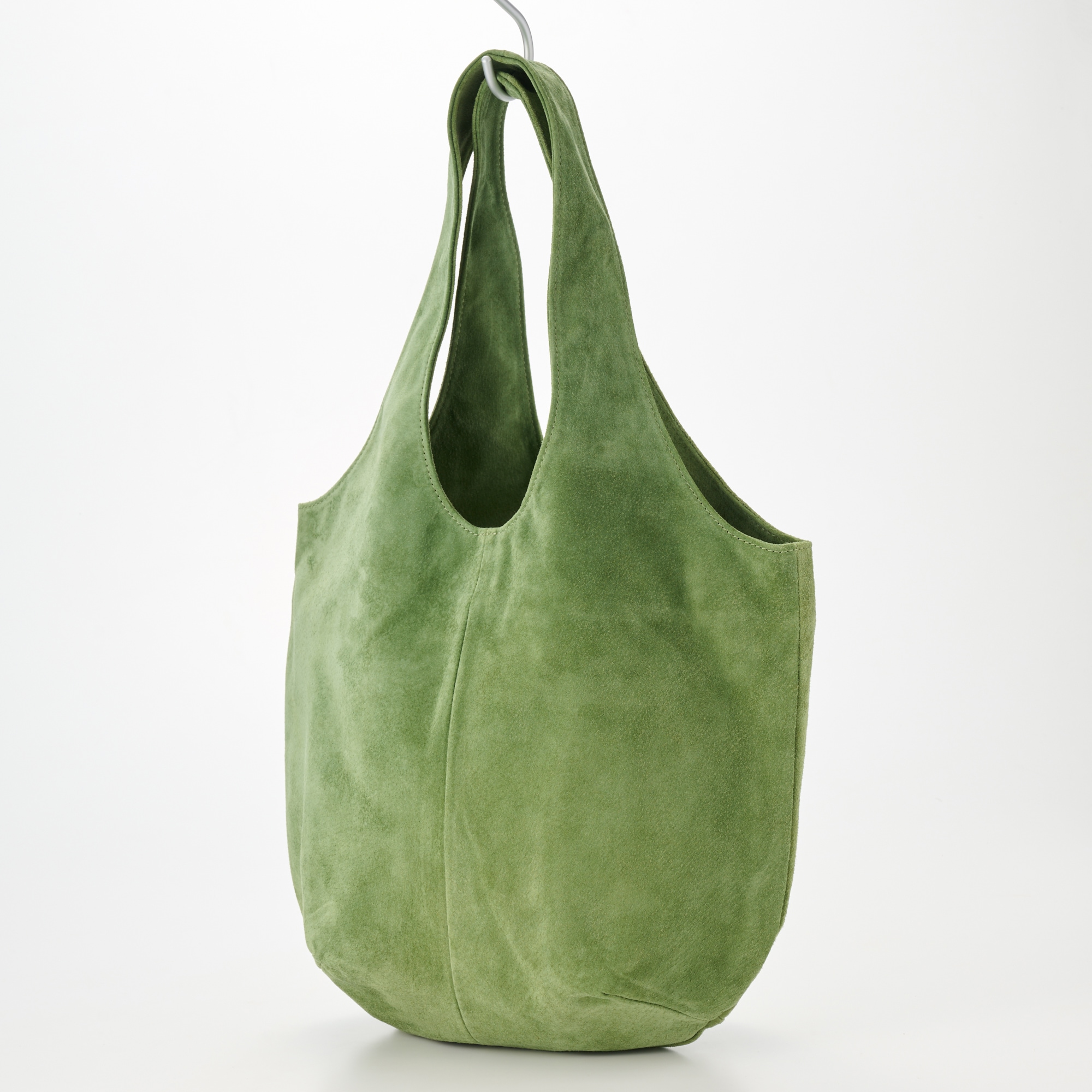 革屋が作った、洗えるドロップトートバッグ・グリーン