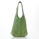 革屋が作った、洗えるドロップトートバッグ・グリーン