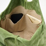 革屋が作った、洗えるドロップトートバッグ・グリーン