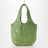 革屋が作った、洗えるドロップトートバッグ・グリーン