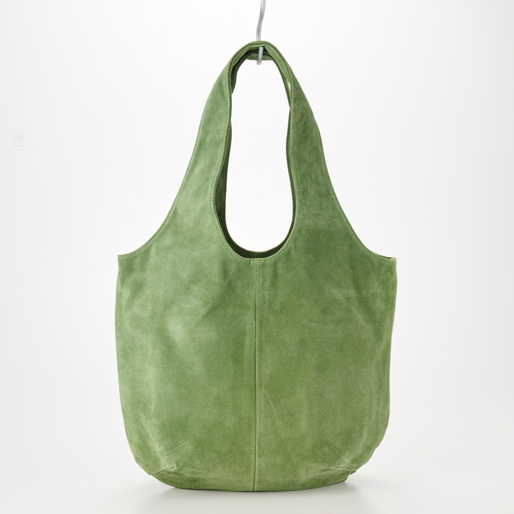 革屋が作った、洗えるドロップトートバッグ・グリーン