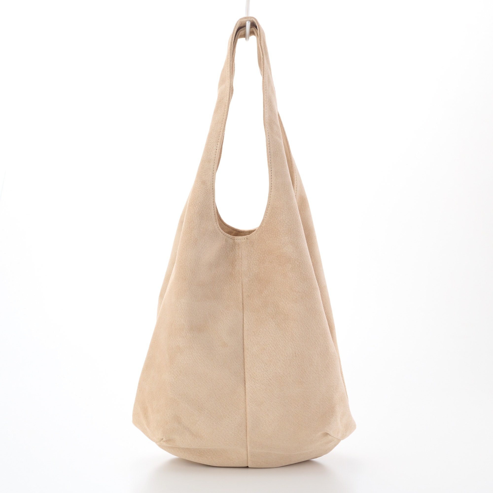 革屋が作った、洗えるドロップトートバッグ・ベージュ