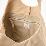 革屋が作った、洗えるドロップトートバッグ・ベージュ