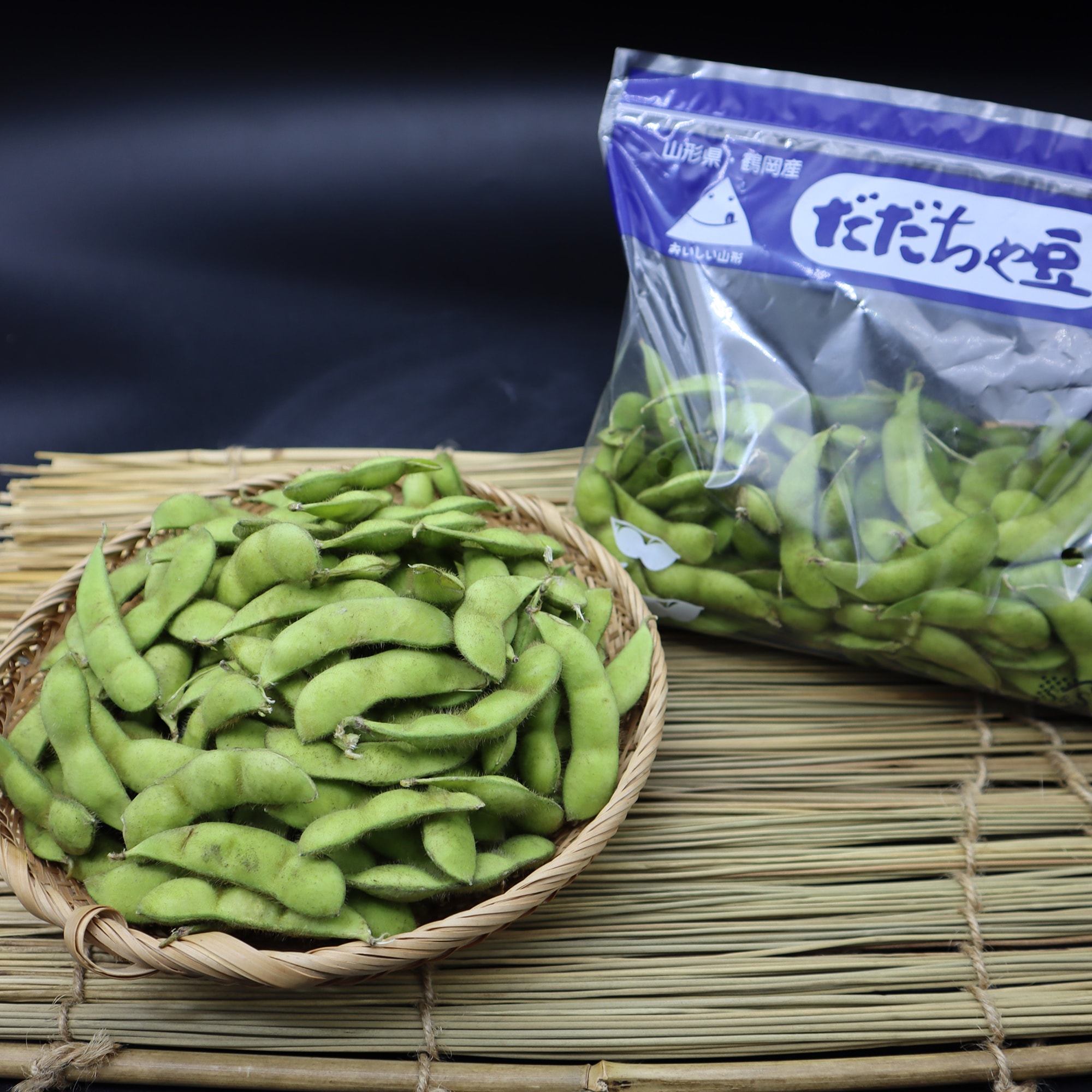 山形県白山産　「だだちゃ豆」　約１．２ｋｇ(４００ｇｘ３袋)
