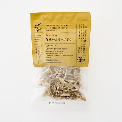 愛媛県産　無茶々園・てんぽ印の「有機かんそうゴボウ」２０ｇ