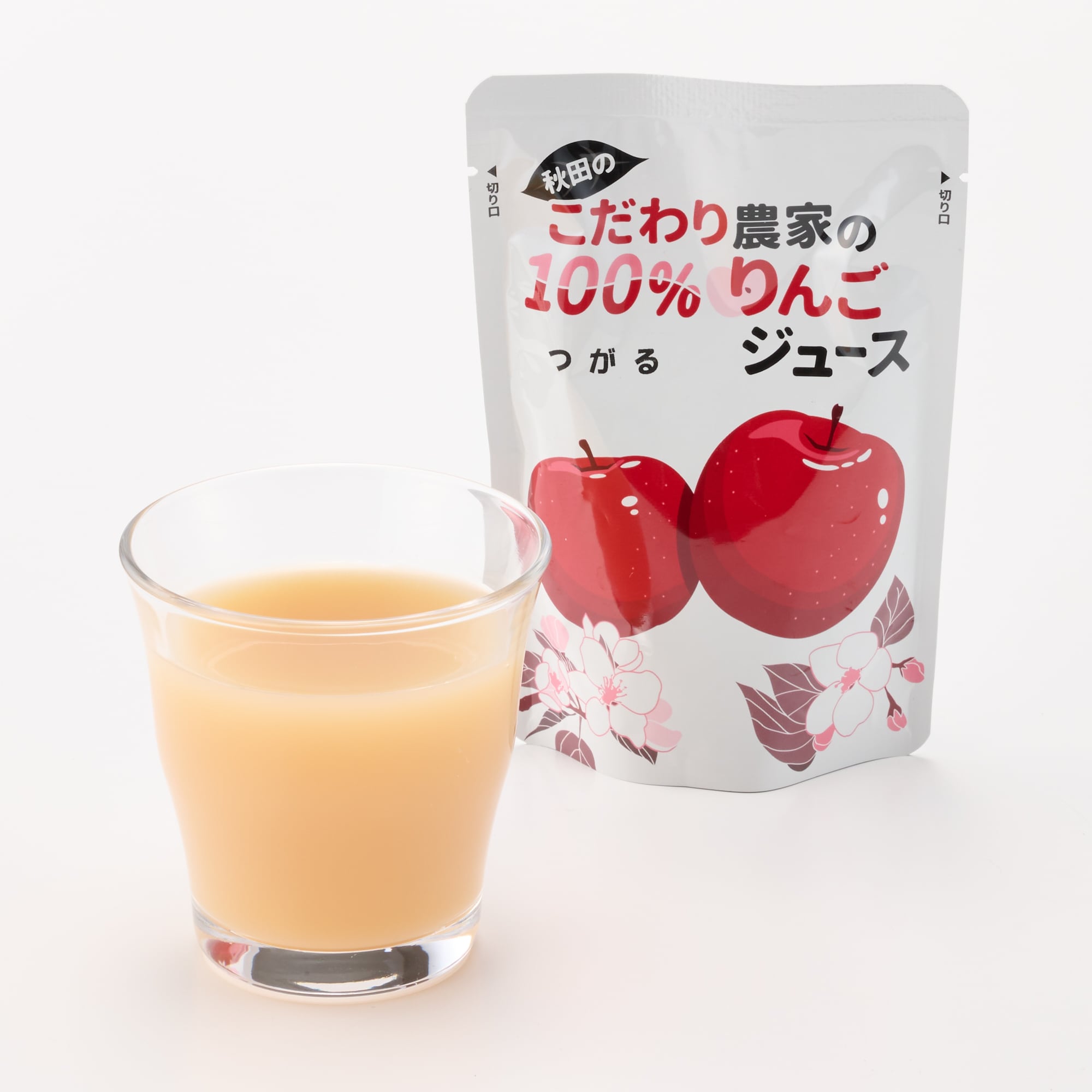 秋田県　さとう果樹園　「リンゴジュース」「シナモン香る葉とらずりんご飴　」お試しセット