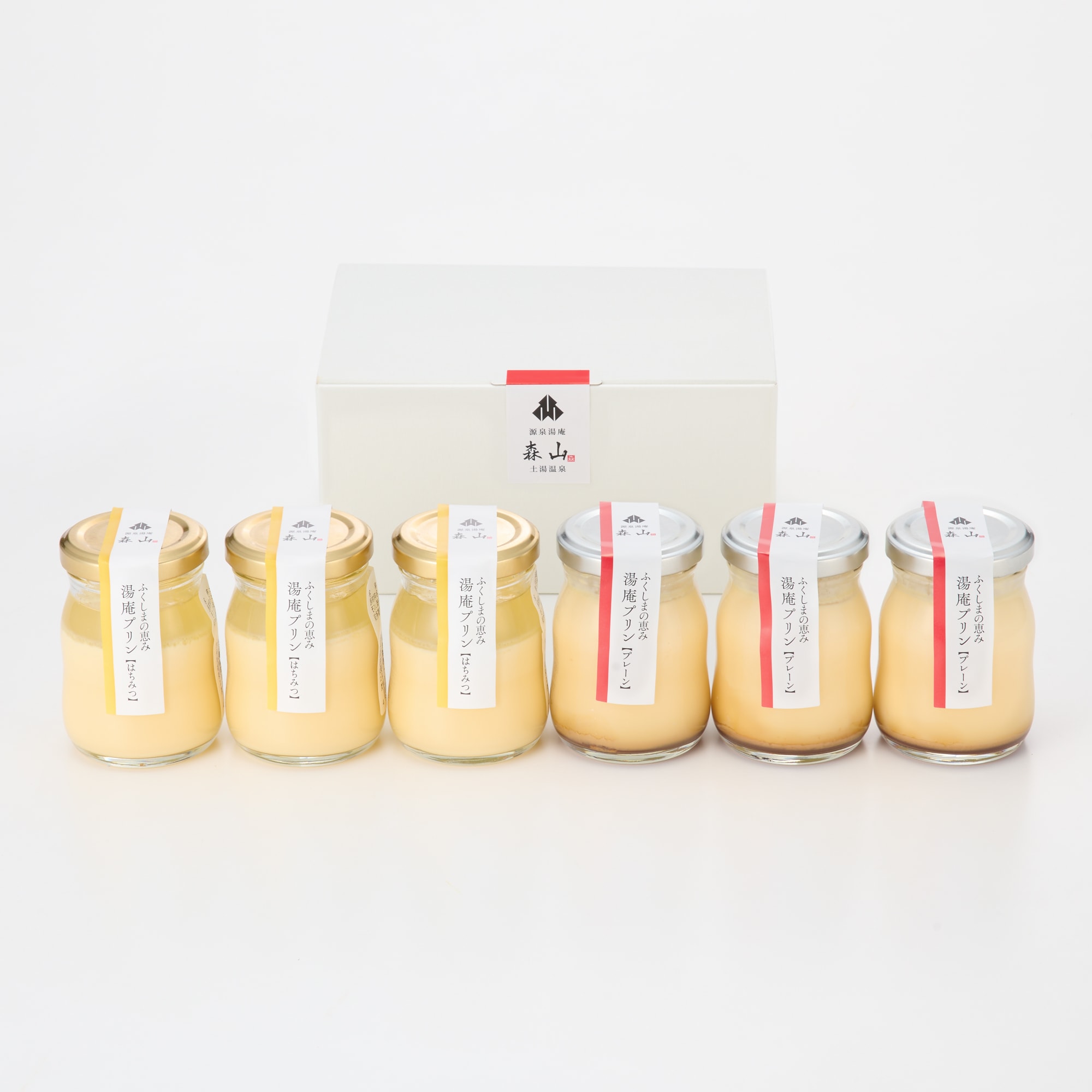 プリン　再出品分 ふくしまの恵み 湯庵プリン「プレーン＆はちみつ」6個セット | 無印良品